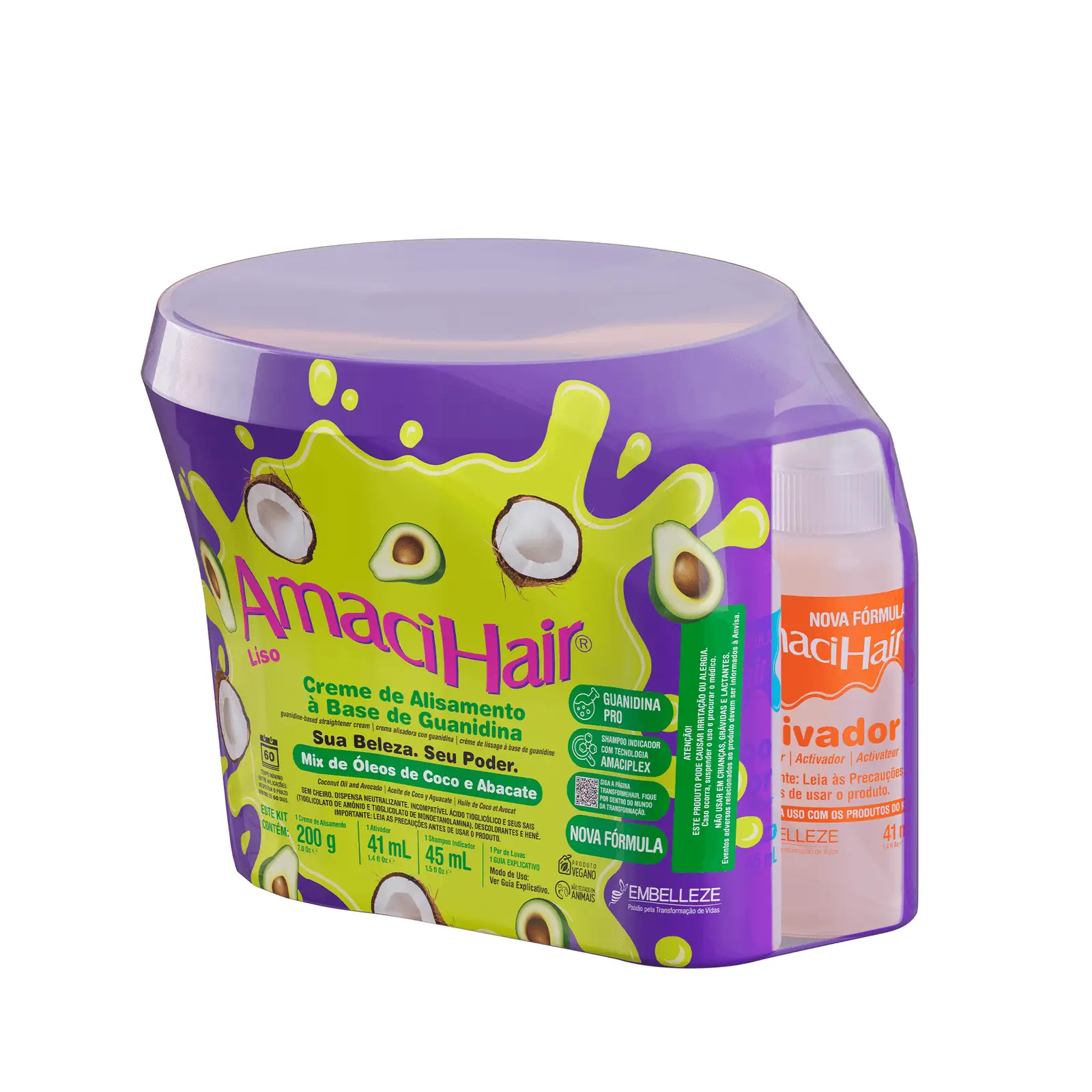 Creme de Alisamento AmaciHair Liso 200g