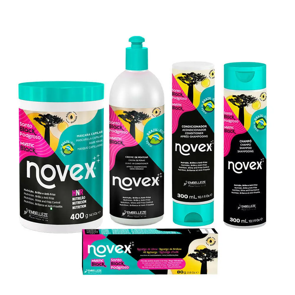 Kit Novex Santo Black Poderoso Cuidado Intenso
