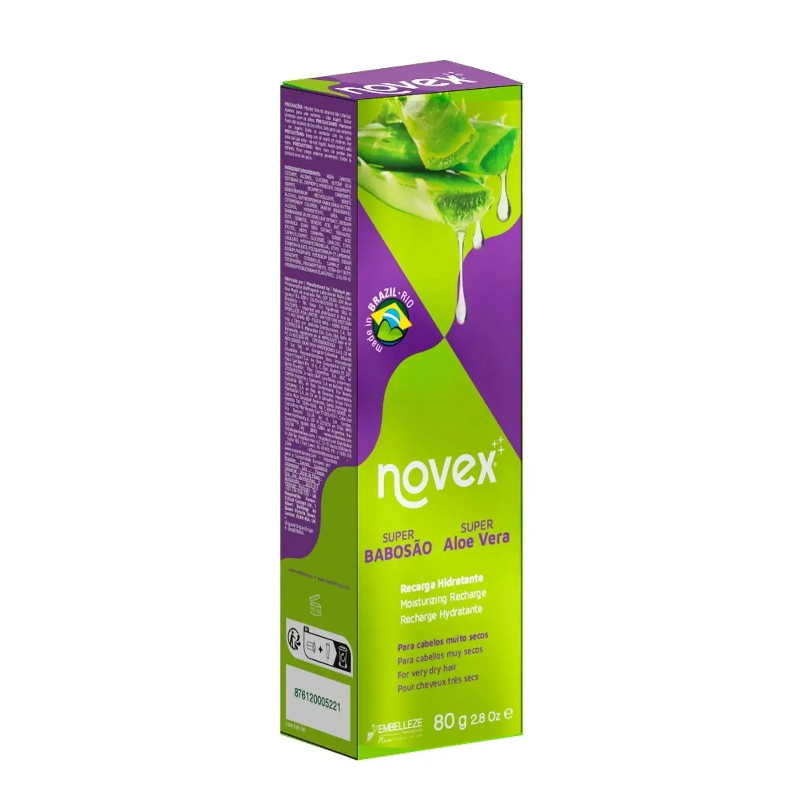 Recarga Novex Súper Babosão Aloe Vera 80g