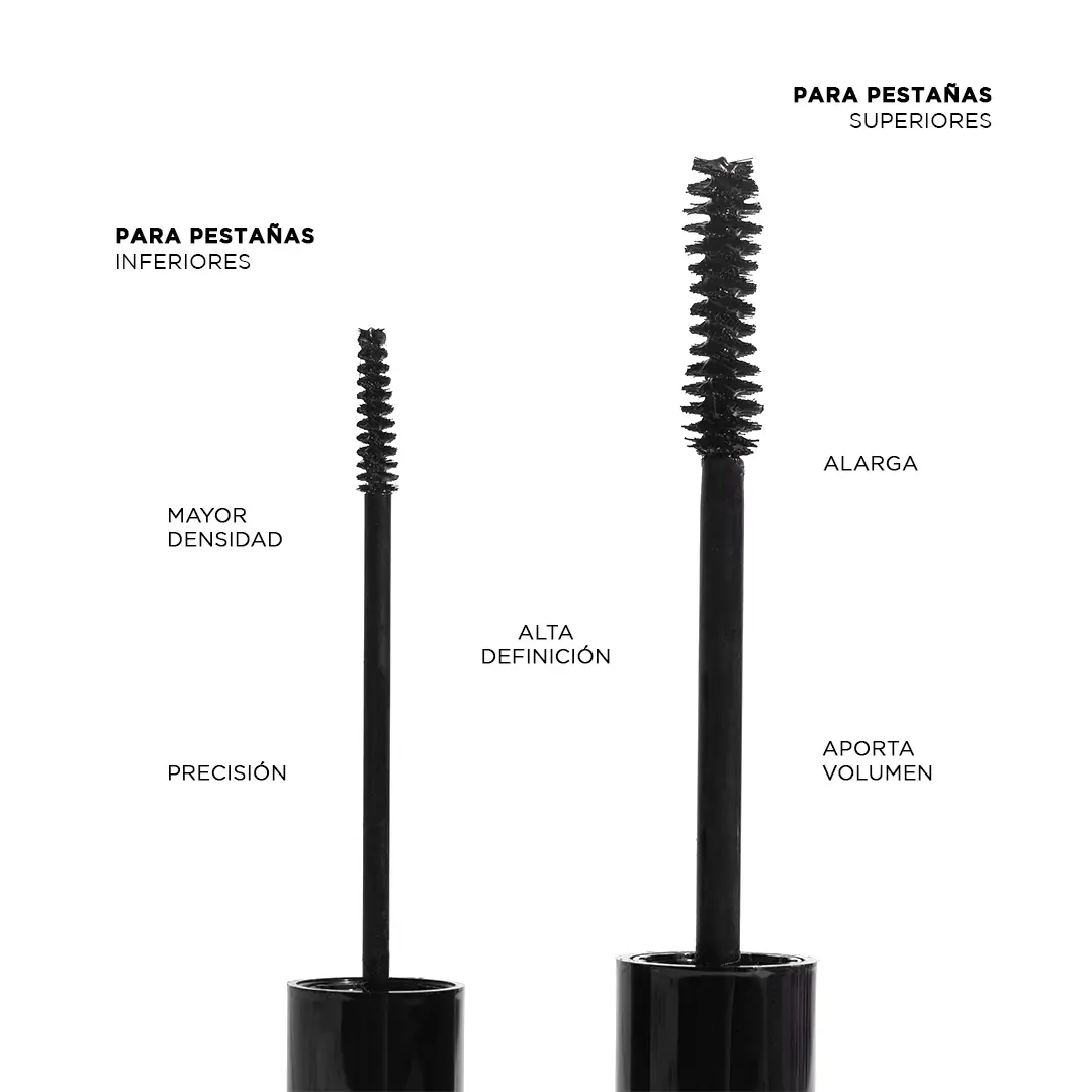 Waterproof defined length mascara + Special brush for lower lasesh - Imagen 2